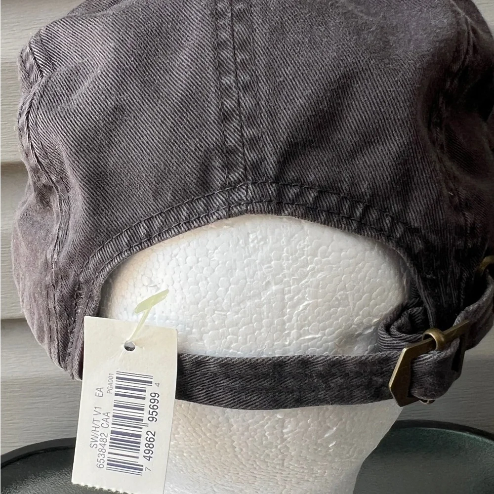 RARE- Vintage 90’s Polo Sport 5 Panel Adjustable Strap Hat Cap Gray/Red - Picture 10 of 10